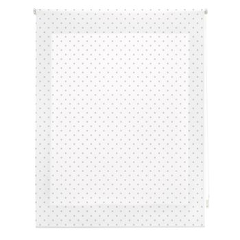 Estor Enrollable Happystor Motas Estampado Digital Fantasia Blanco-gris 105x180