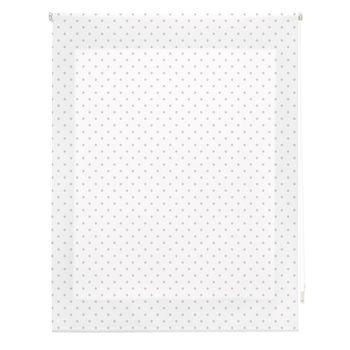 Estor Enrollable Happystor Motas Estampado Digital Fantasia Blanco-gris 105x250