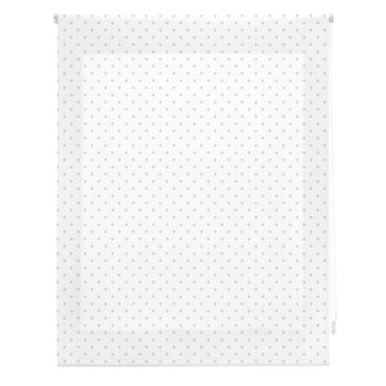 Estor Enrollable Happystor Motas Estampado Digital Fantasia Blanco-lila 105x180