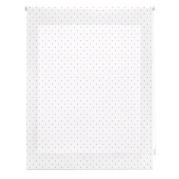 Estor Enrollable Happystor Motas Estampado Digital Fantasia Blanco-lila 145x180