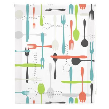 Estor Enrollable Happystor Estampado Digital Cocina Hscc82159 85x250