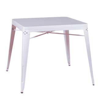 Mesa Industrial En Acero 97x97x76cm - Blanco