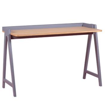 Mesa De Escritorio Minimalista De Madera 123x53x80cm - Gris