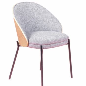 Silla Rústica En Madera De Fresno Natural 54x46x76cm - Gris