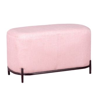 Reposapiés De 2 Plazas Para El Sofá De Diseño Minimalista 82x42x45cm - Rosa