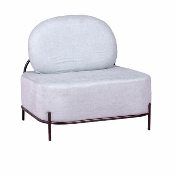 Sofá De 1 Plaza De Diseño Minimalista 90x70x83cm - Azul