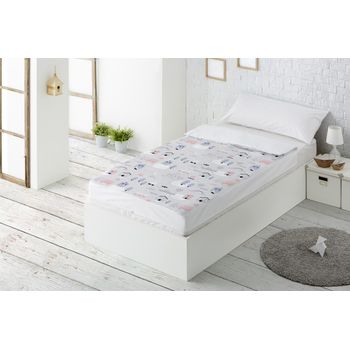 Saco nordico con Relleno SALBURUA Cama 90 x 190. Saco Unido a la Bajera con  Cremallera. con Relleno nórdico.