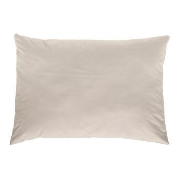 Funda De Almohada Lisa Algodón Natural 45x155 Cm