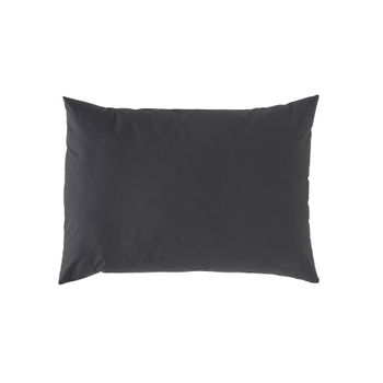 Funda De Almohada Lisa Antracita 45x110 Cm. Algodón 200 Hilos