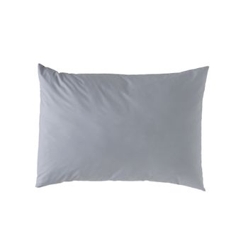 Funda De Almohada Lisa Gris 45x155 Cm. Algodón 200 Hilos