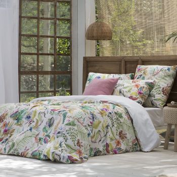 Funda Nórdica Floralink Cama 120 Cm - 200x200 Cm, Algodón 200 Hilos. Cierre  Con Corchetes. con Ofertas en Carrefour