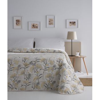 Colcha Jacquard Reversible Algodón Zurek Lino Cama 135 Cm - 235x270 Cm