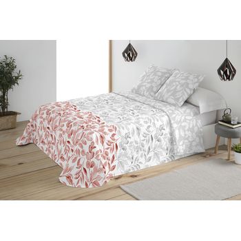 Colcha Estampada Reversible Cosida Patry Teja Cama 105 Cm - 200x270 Cm