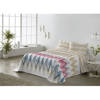 Colcha Pique Modelo Samba Malva Cama 135 Cm. con Ofertas en Carrefour