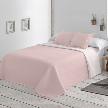 Colcha Lisa Reversible Maquillaje Cama 105 Cm - 200x270 Cm