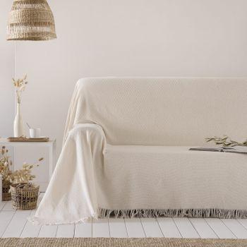 Sábana Bajera Ajustable Lisa BOHEME Liso Blanco (Cama 150 cm - 150x200 cm)