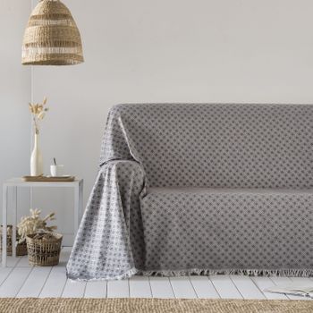 10xdiez Funda Colchón Estampada Cashmere Gris, (135x190 Cm. - Gris) con  Ofertas en Carrefour