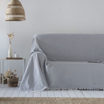 Colcha Multiusos Algodón Betty Beige 250x260 Cm, Plaid Cama, Cubrecama,  Jarapa Sofá, Foulard Sofá, Cubresofá con Ofertas en Carrefour