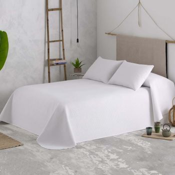 Colcha Bouti Lisa Nido Blanco - Cama 105 Cm - 200x270 Cm