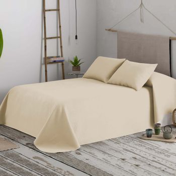 Colcha Bouti Lisa Nido Crudo - Cama 105 Cm - 200x270 Cm