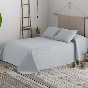 Colcha Bouti Lisa Nido Gris - Cama 90 Cm - 180x270 Cm