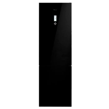 Bosch KGN39LBCF Serie 6, Frigorífico combinado de libre instalación,  Acabado en cristal, 203 x 60 cm, Negro