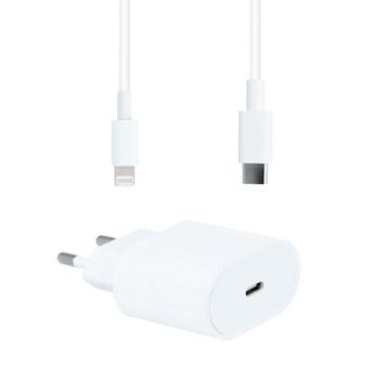 Base Cargador Fast Charge Pd 3.0 20w + Cable 100 Cm Para Iphone 12 Pro  Blanco con Ofertas en Carrefour