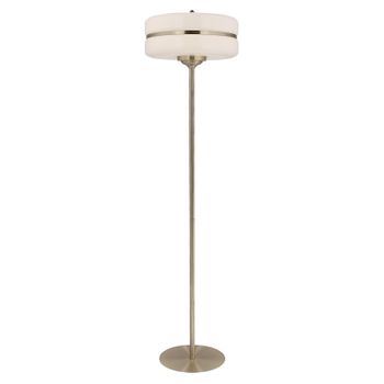 Lámpara De Pie Lumineca Sarod 40x156 Cm Blanco Y Dorado