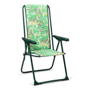 Silla De Playa Plegable Con Cojín, 4 Posiciones, Aluminio 62x48x85 Cm con  Ofertas en Carrefour