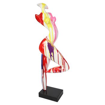 Figura Femenina Kuatéh Hazel 31x19x89 Cm Multicolor