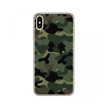 Funda Gel Tpu Iphone Xs Max Diseño Camuflaje