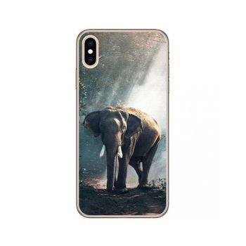 Funda Gel Tpu Iphone Xs Max Diseño Elefante