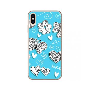 Funda Gel Tpu Iphone Xs Max Diseño Mariposas