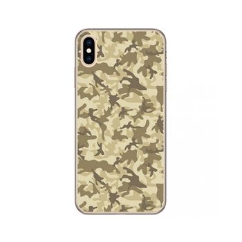 Funda Gel Tpu Iphone Xs Max Diseño Sand Camuflaje