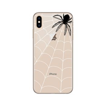 Funda Gel Transparente Iphone Xs Max Diseño Araña