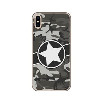 Funda Gel Tpu Iphone Xs Max Diseño Camuflaje 02