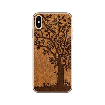 Funda Gel Tpu Iphone Xs Max Diseño Cuero 03