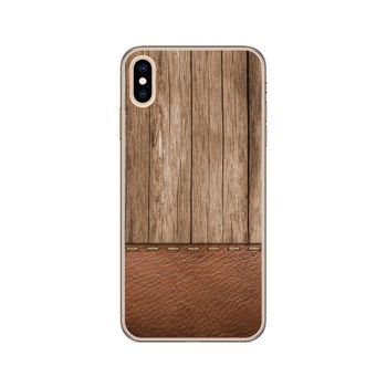 Funda Gel Tpu Iphone Xs Max Diseño Madera 09