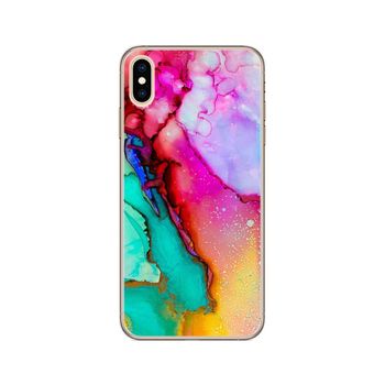 Funda Gel Tpu Iphone Xs Max Diseño Mármol 15