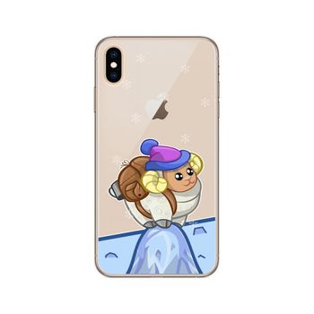 Funda Gel Transparente Iphone Xs Max Diseño Cabra