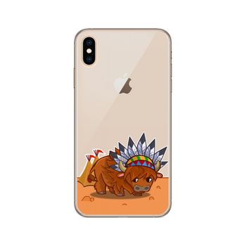 Funda Gel Transparente Iphone Xs Max Diseño Bufalo