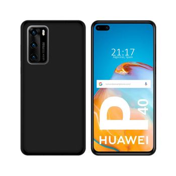 Funda Silicona Gel Tpu Negra Huawei P40