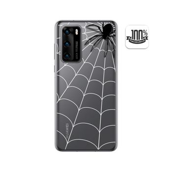 Funda Gel Transparente Huawei P40 Diseño Araña