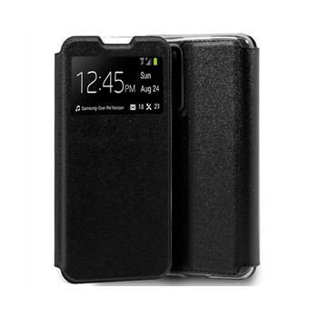 Funda Libro Soporte Con Ventana Huawei P40 Negra