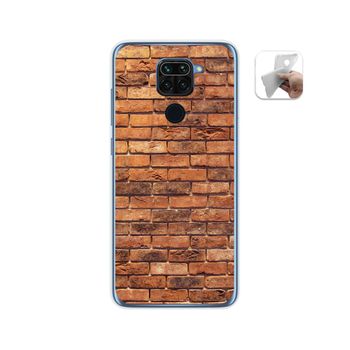 Funda Gel Tpu Xiaomi Redmi Note 9 Diseño Ladrillo 04