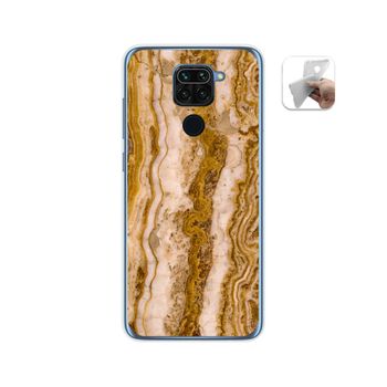 Funda Gel Tpu Xiaomi Redmi Note 9 Diseño Mármol 10