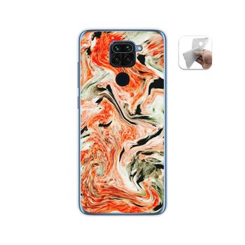 Funda Gel Tpu Xiaomi Redmi Note 9 Diseño Mármol 12