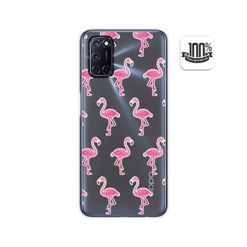 Funda Gel Transparente Oppo A52 / Oppo A72 Diseño Flamenco