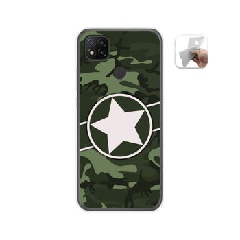 Funda Gel Tpu Xiaomi Redmi 9c Diseño Camuflaje 01