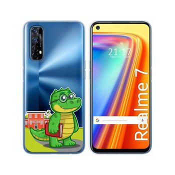 Funda Gel Transparente Realme 7 Diseño Coco